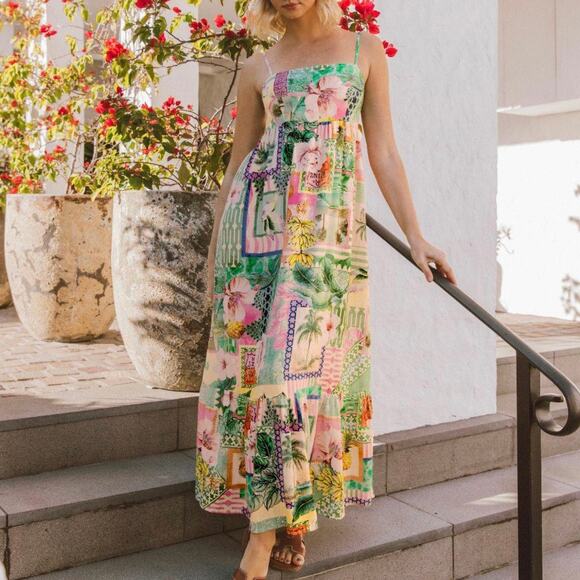 PAPER HEART Sao Paulo Maxi Dress Medium M - Picture 10 of 10